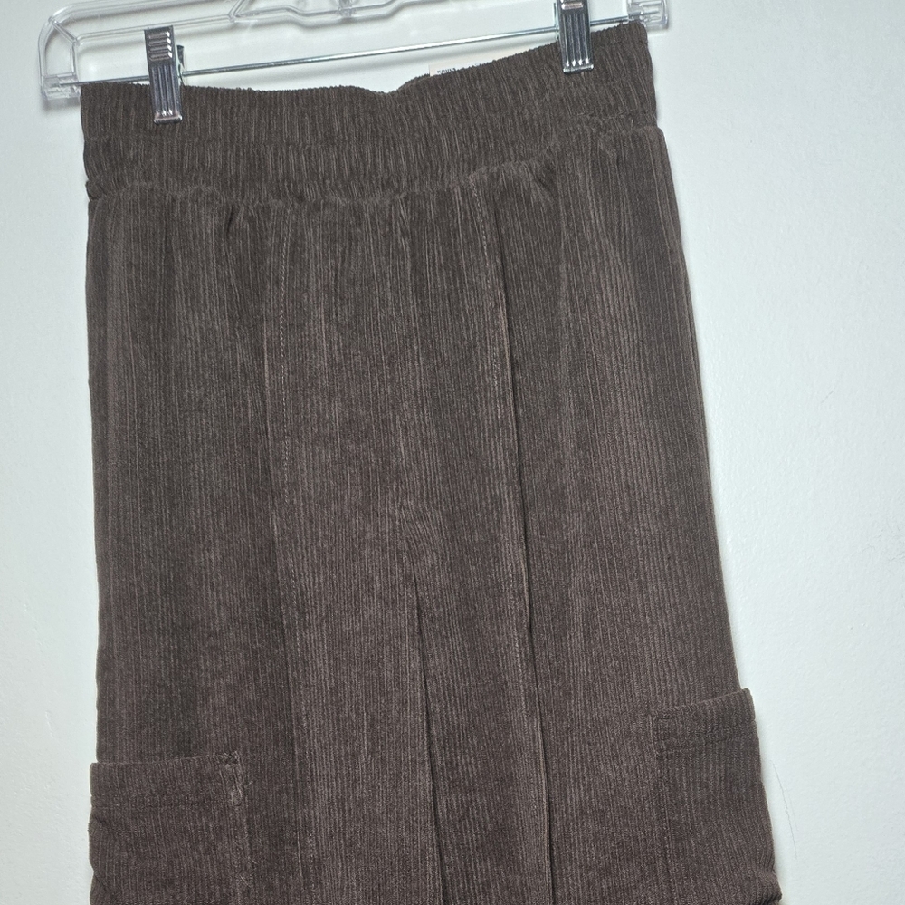 SO Goods For Life Womens Brown Corduroy High Rise Wide Leg Pants XS - Picture 16 of 16